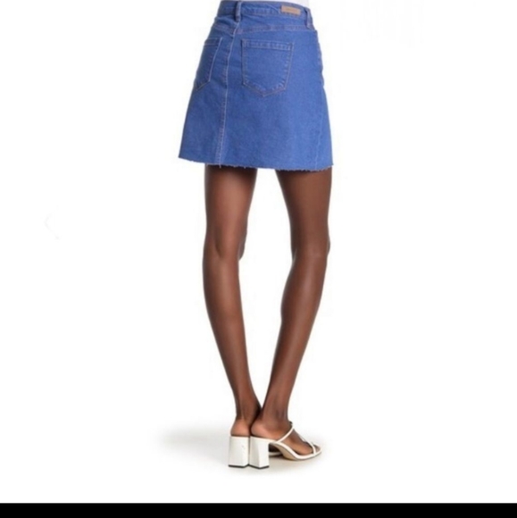 Blank NYC Dresses & Skirts - BLANKNYC High wasted,never worn mini skirt. Intense sky blue. 100% soft cotton.